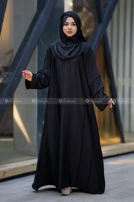 Jinan Flow Abaya - Black