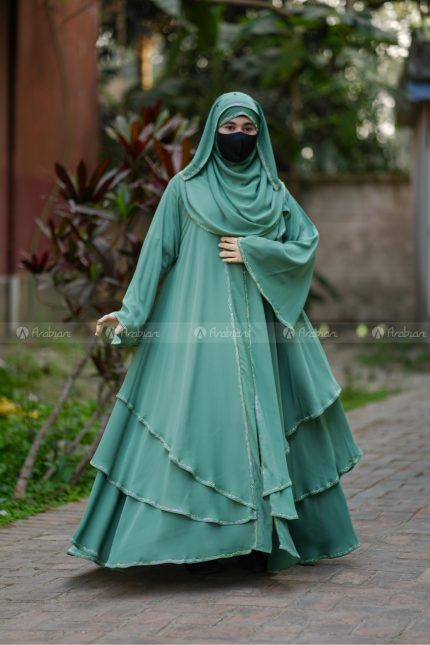 Al-Anaqa Abaya - Green Grape