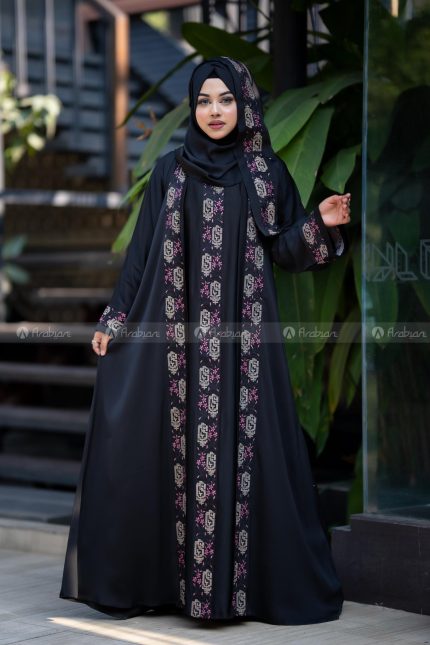 Al-Safa Premium Abaya - Black