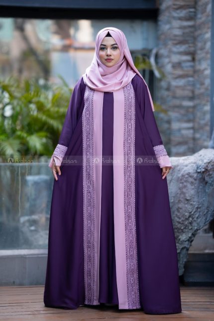 Amani Classic Abaya - Purple
