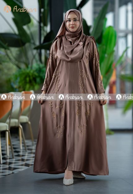 Hera Karchupi Abaya - Copper